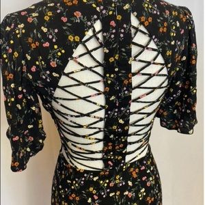 Afrm Strappy back Floral Dress